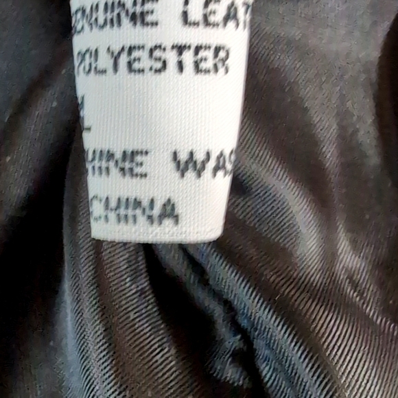 NWT Men's Genuine Black Leather Motorcycle Biker Jacket - Size XXL - Picture 12 of 14